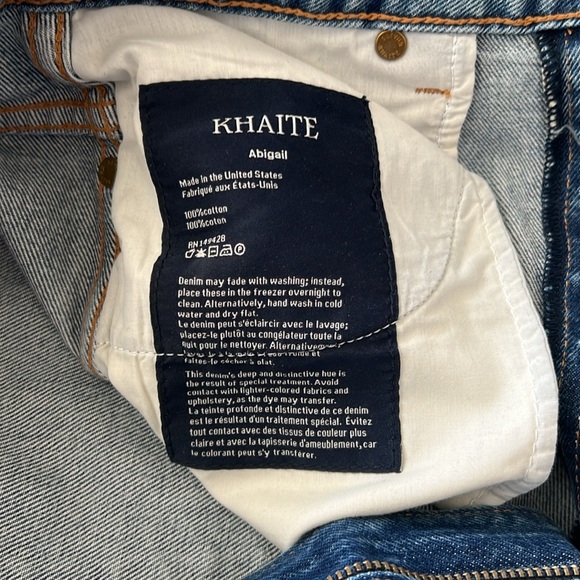 NWOT Khaite Abigail Distressed Jeans Sz 29 - Picture 7 of 7